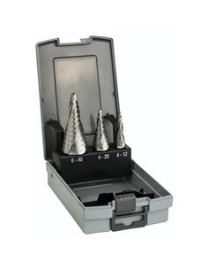 Bosch HSS Set 3Stufenbo. 4-12,4- 20,6-30mm