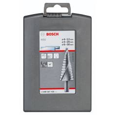 Bosch HSS Set 3Stufenbo. 4-12,4- 20,6-30mm 2