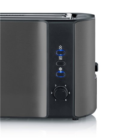 Severin AT 9341  Dark Inox Langschlitztoaster