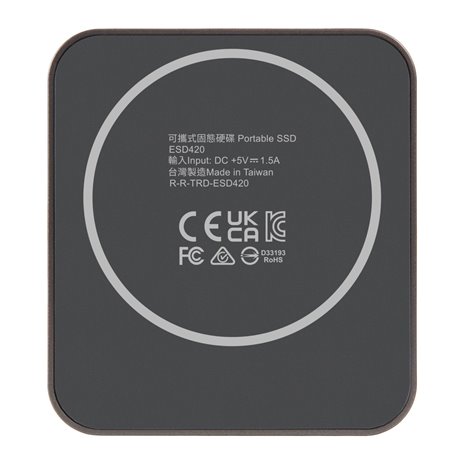 Transcend portatile SSD 1TB Magnetic R/W 2000/2000 Iron Gray