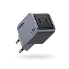 UGREEN Nexode Pro 45W Dual USB-C GaN caricatore rapido EU grigio