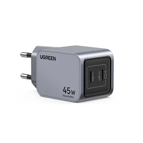 UGREEN Nexode Pro 45W Dual USB-C GaN caricatore rapido EU grigio