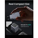 UGREEN Nexode Pro 45W Dual USB-C GaN caricatore rapido EU grigio