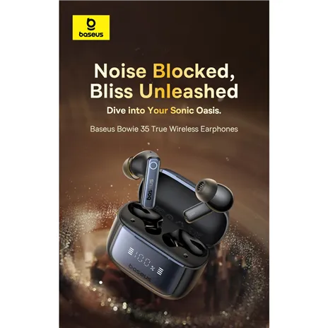 Baseus Bowie 35 True Wireless Headphones black