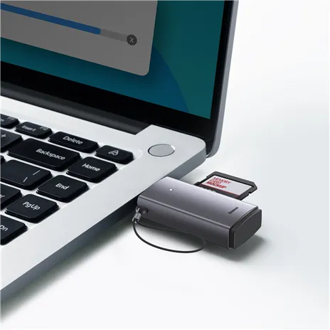 Baseus Lite Serie USB-A lettore schede grigio