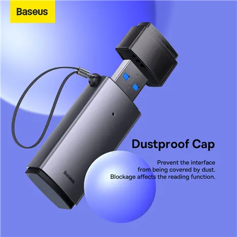 Baseus Lite Serie USB-A lettore schede grigio