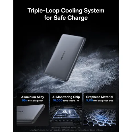 Baseus PicoGo AM41 Ultra-Slim Qi2 Power Bank 10000mAh 27W
