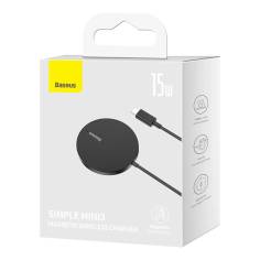 Baseus Simple Mini3 Wireless Charger 15W Schwarz