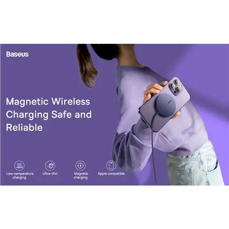 Baseus Simple Mini3 Wireless Charger 15W Schwarz