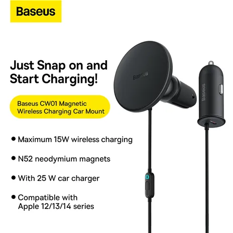 Baseus CW01 Ladehalterung Wireless Charging 15W+Tpye-C 25W