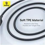 Baseus Rapid Series 3-in-1 USB-A 100W 1.5m, nero