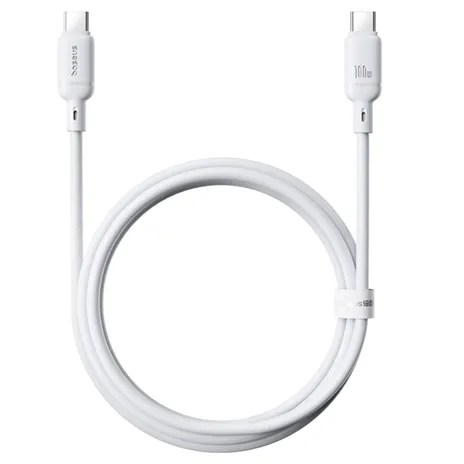 Baseus Silky Series cavo ricar. tipo C a tipo C 100W 1m bianco