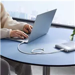 Baseus Silky Series cavo ricar. tipo C a tipo C 100W 1m bianco