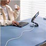 Baseus Silky Series cavo ricar. tipo C su iP 20W 2m Moon bianco