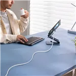 Baseus Silky Series cavo ricar. USB su iP 2.4A 2m bianco