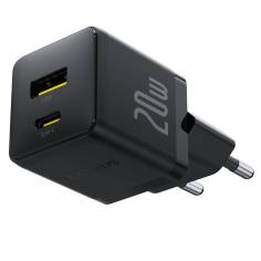 Baseus Palm USB und USB-C Ladegerät 20W EU Schwarz