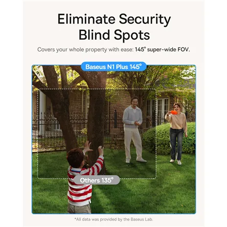 Baseus Security N1 Plus telecamera da esterno 2K bianco