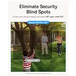 Baseus Security N1 Plus telecamera da esterno 2K bianco