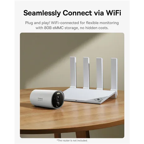 Baseus Security B1 telecamera da esterno 2K bianco