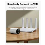 Baseus Security B1 telecamera da esterno 2K bianco