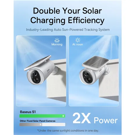 Baseus Security S1 telecamera da esterno 2K bianco