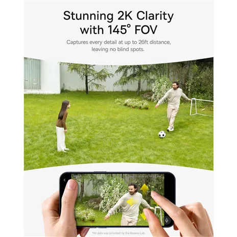 Baseus Security S1 telecamera da esterno 2K bianco