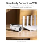 Baseus Security S1 telecamera da esterno 2K bianco