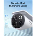 Baseus Security S1 Pro Outdoor Dual Kamera 3K Kit Weiß EU