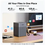 UGREEN 4-Bay Network Attached Storage DH4300 Plus EU Diskless