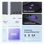 UGREEN 4-Bay Network Attached Storage DH4300 Plus EU Diskless