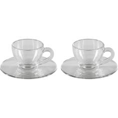 Bialetti Moka-Cup Set Glass ISTITUZIONALE 2 Cups