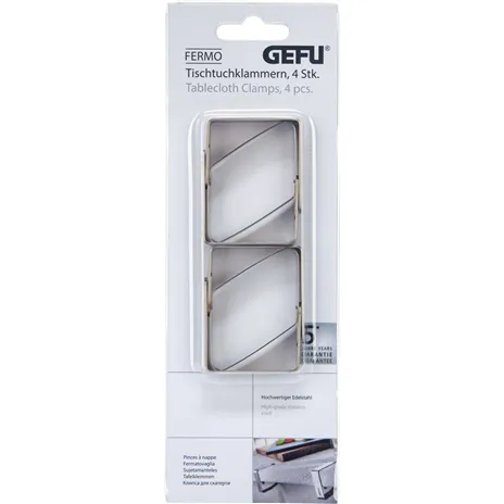Gefu Table Cloth Clamps 4 pcs. Inox