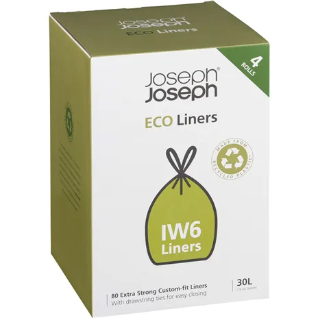 Joseph Joseph IW6 20L grigio sacchetti per rifiuti ricicl.