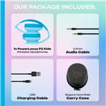 PowerLocus P2 Kids cuffie per bambini blu