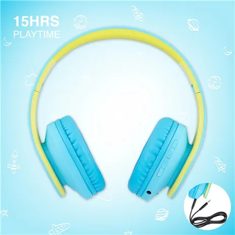 PowerLocus P2 Kids Headphones blue/green