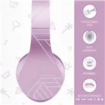 PowerLocus P2 Kids Headphones purple/white