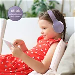 PowerLocus P2 Kids Headphones purple/white