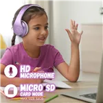 PowerLocus P2 Kids Headphones purple/white