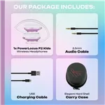 PowerLocus P2 Kids Headphones purple/white