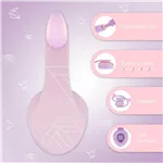 PowerLocus P2 Kids Headphones purple/pink with Ears