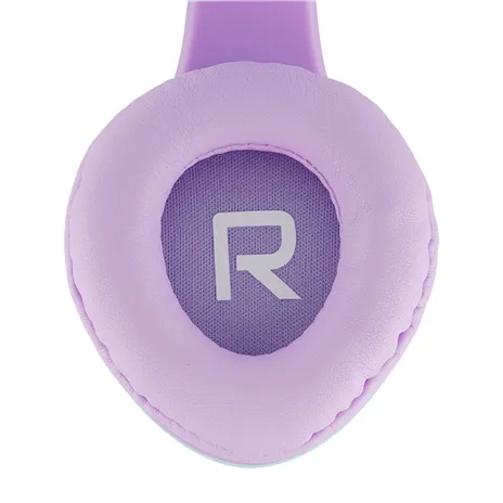 PowerLocus P2 Kids Headphones purple/turquoise with Ears