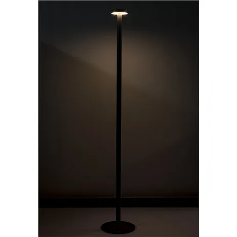 Sompex BORO nero lampada da terra a batt.
