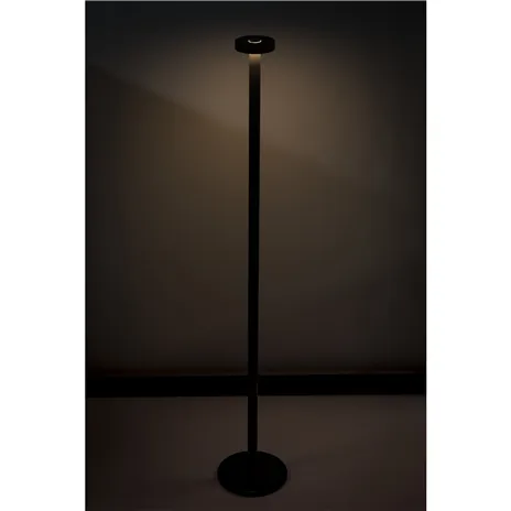 Sompex BORO nero lampada da terra a batt.