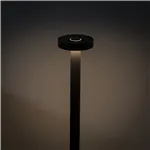 Sompex BORO nero lampada da terra a batt.