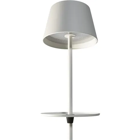 Sompex GARCON bianco lampada da pavimento a batt.