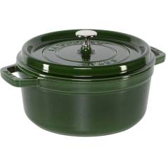 Staub La Cocotte 24cm rotondo verde basilico, ghisa