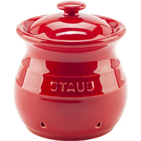 Staub Knoblauch Aufbewahrung 11 cm kirschrot