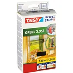 Tesa Insect Stop open/close 1,3x1,5m black Hook & Loop