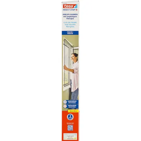 Tesa Insect Stop Clip On 1,0x1,2m antracite 55360