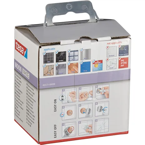 Tesa Moon Handtuchhaken 40573 weiß matt